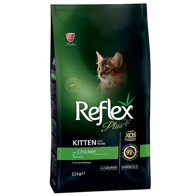 غذای خشک بچه گربه رفلکس پلاس با طعم مرغ Reflex Plus Chicken Kitten وزن 15 کیلوگرم