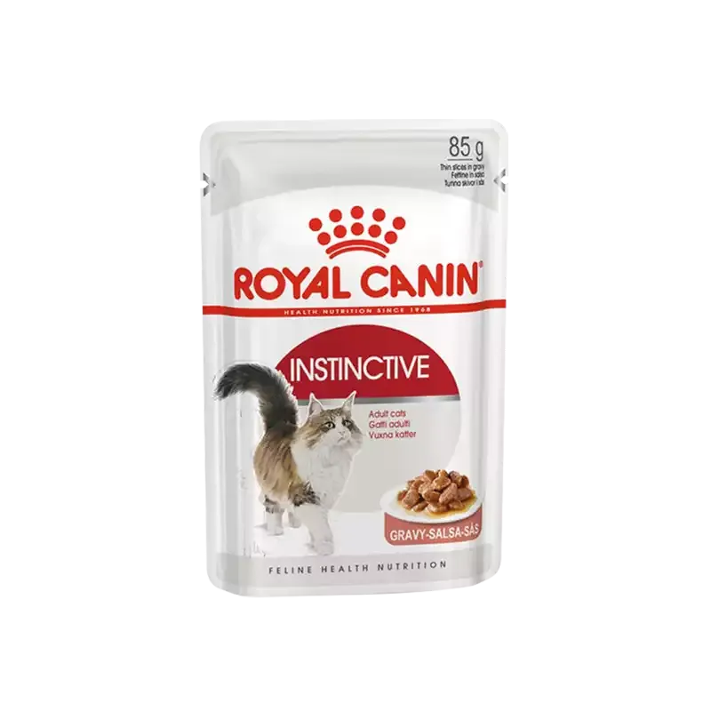 پوچ گربه رویال کنین مدل Instinctive In Gravy وزن 85 گرم