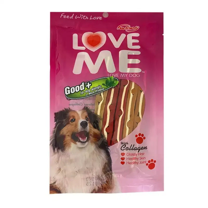 تشويقي سگ لاومي با طعم گوشت مرغ Love Me Mixed Flavour وزن 80 گرم
