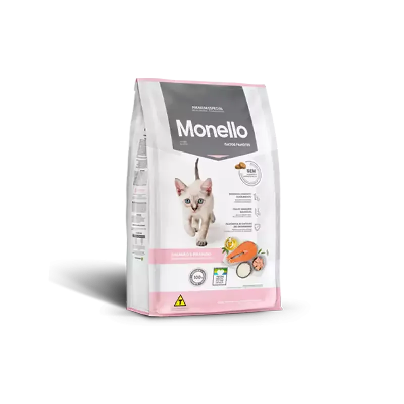 مونلو بچه گربه مدل Monello Kitten Salmon & Chicken با طعم ماهی سالمون و مرغ  وزن 1 کیلوگرم