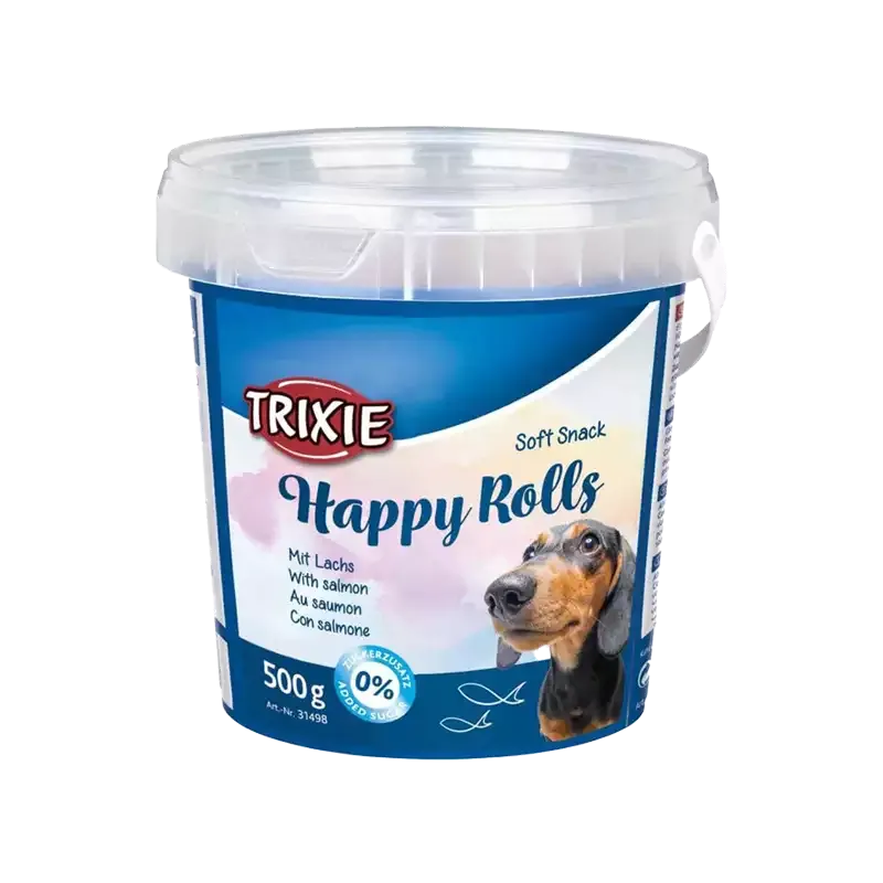 تشویقی سگ تریکسی با طعم ماهی سالمون Trixie Happy Rolls Salmon وزن 500 گرم