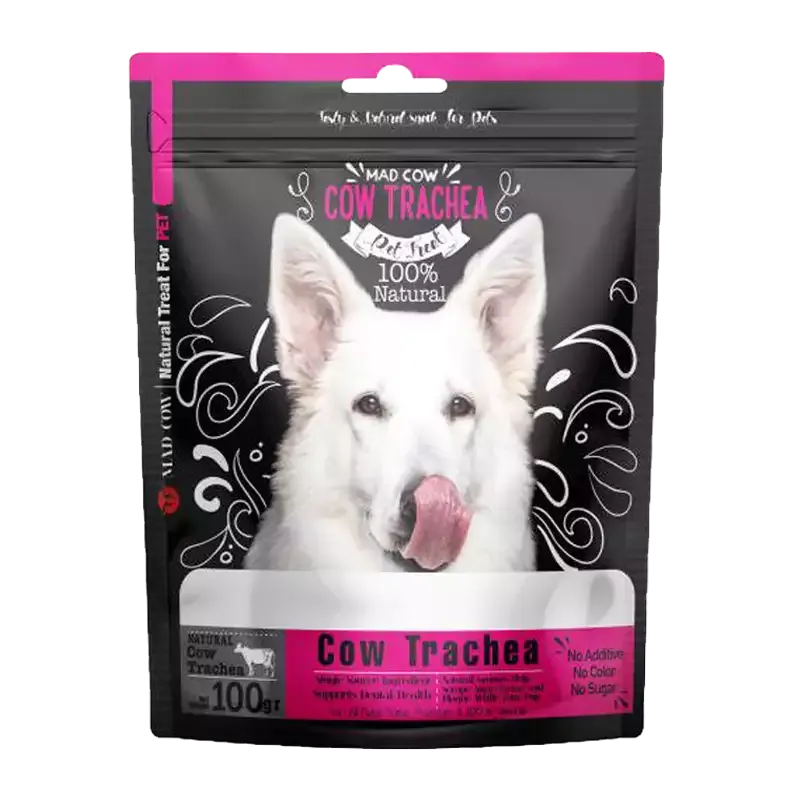 تشویقی سگ مدکاو مدل Cow Trachea وزن 100 گرم
