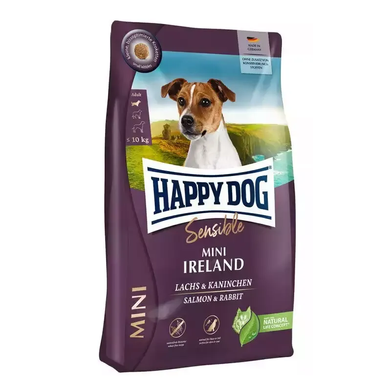 غذای خشک سوپر پرمیوم سگ هپی داگ Happy Dog Mini Irland وزن 4 کیلوگرم