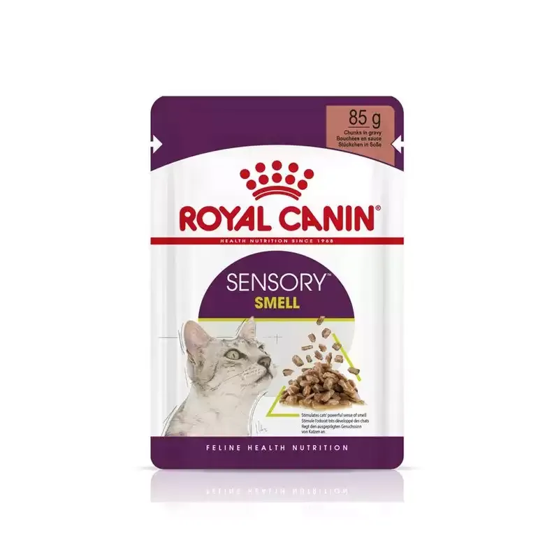 پوچ گربه حساس به بو رویال کنین Royal Canin Sensory Smell In Gravy وزن 85 گرم