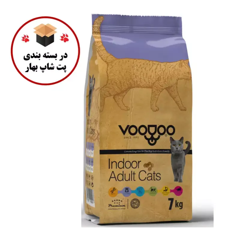 غذای خشک گربه بالغ وودو مدل Adult وزن 1 کیلوگرم