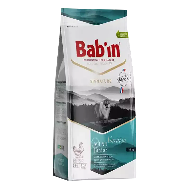 غذای خشک توله سگ بابین Babin Mini Junior Chicken وزن 3 کیلوگرم