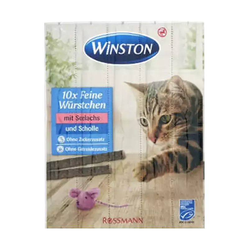 اسنک تشویقی گربه وینستون مدل Salmon & Trout بسته 5 عددی