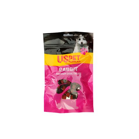 تشویقی سگ یو اس پت با طعم خرگوش و بلوبری مدل حبه‌‌ای USPet Dog Treat Rabbit & Blueberry Bites وزن 100 گرم