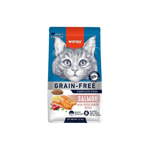 غذای خشک گربه ونپی با طعم سالمون Wanpy Complete Cat Food وزن 1.5 کیلوگرم