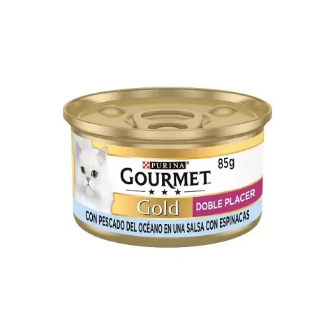 کنسرو غذای گربه گورمت با طعم گوشت گاو و ماهی Gourmet Beef & Fish وزن 85 گرم