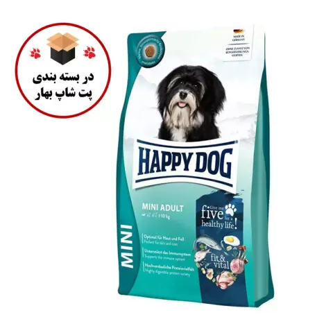 غذای خشک سگ بالغ نژاد کوچک هپی داگ Happy Dog Mini Adult Fit & Vital وزن 1 کیلوگرم