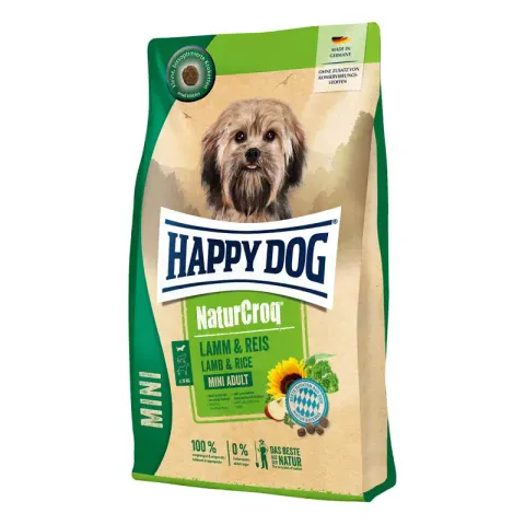غذاي خشك سگ هپي داگ نژاد كوچك با طعم گوشت بره و برنج Happy Dog NaturCroq Mini Adult Lamb & Rice وزن 4 كيلوگرم