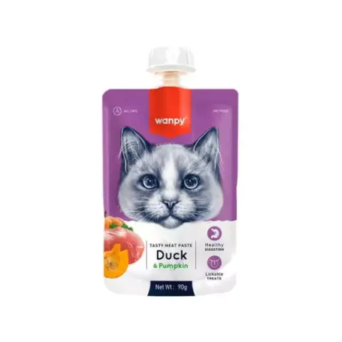 پودینگ غذای گربه ونپی با طعم اردک Wanpy Soup Duck وزن 90 گرم