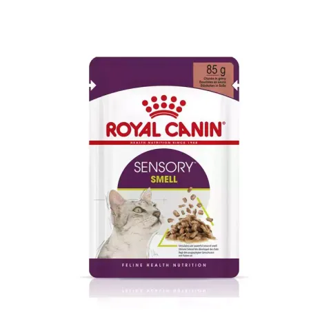 پوچ گربه حساس به بو رویال کنین Royal Canin Sensory Smell In Gravy وزن 85 گرم