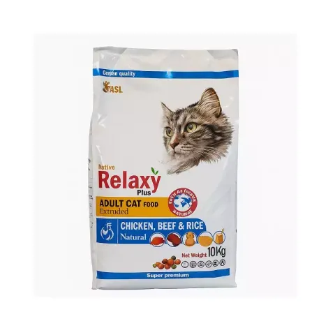 غذای خشک گربه ریلکسی مولتی کالر مدل Relaxy Multi Color وزن 10 کیلوگرم