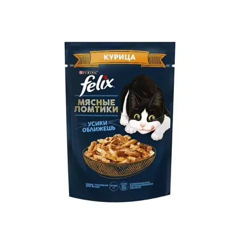 پوچ گربه فلیکس با طعم مرغ و بیف در سس Felix Chicken & Beef in Sauce وزن 75 گرم
