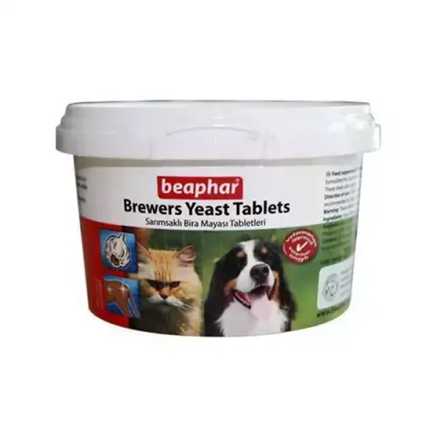 قرص مکمل پوست و مو سگ و گربه بیفار مدل Brewers Yeast Tablets تعداد 250 عددی