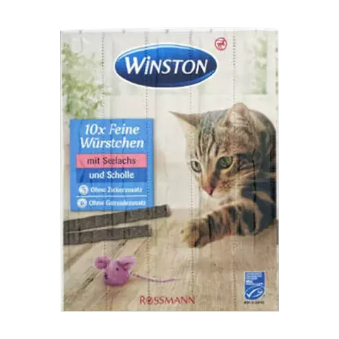 اسنک تشویقی گربه وینستون مدل Salmon & Trout بسته 5 عددی